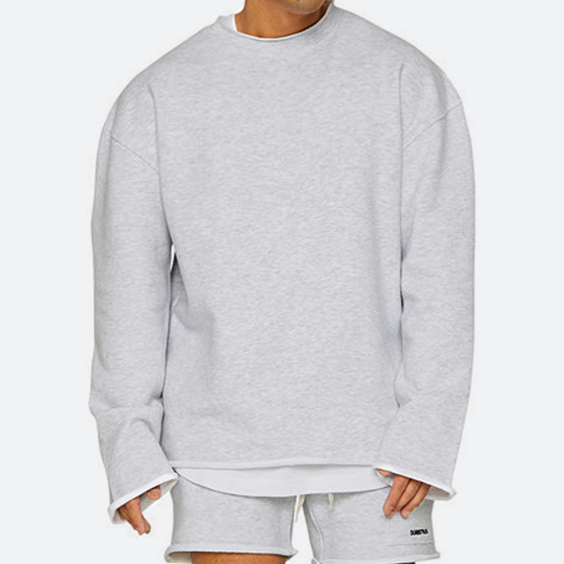 Men's Round Neck Loose Fit Casual Sweatshirt 16815807Z