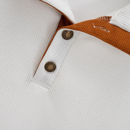 Sweat-shirt gaufré décontracté à col montant pour homme 48501658X