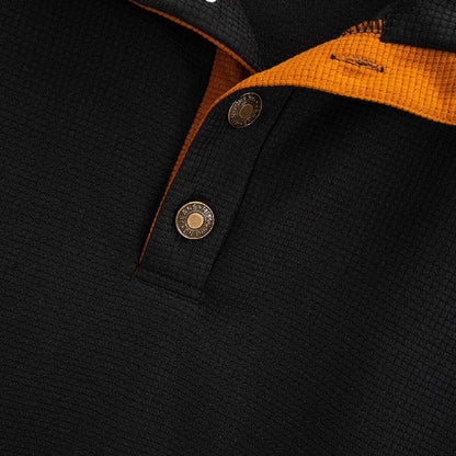 Sweat-shirt gaufré décontracté à col montant pour homme 48501658X