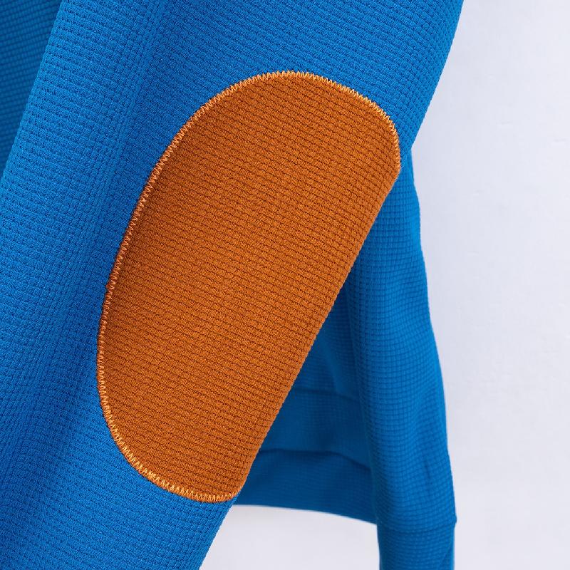 Sweat-shirt gaufré décontracté à col montant pour homme 48501658X