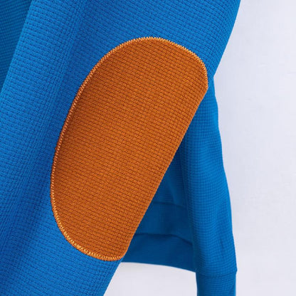 Sweat-shirt gaufré décontracté à col montant pour homme 48501658X